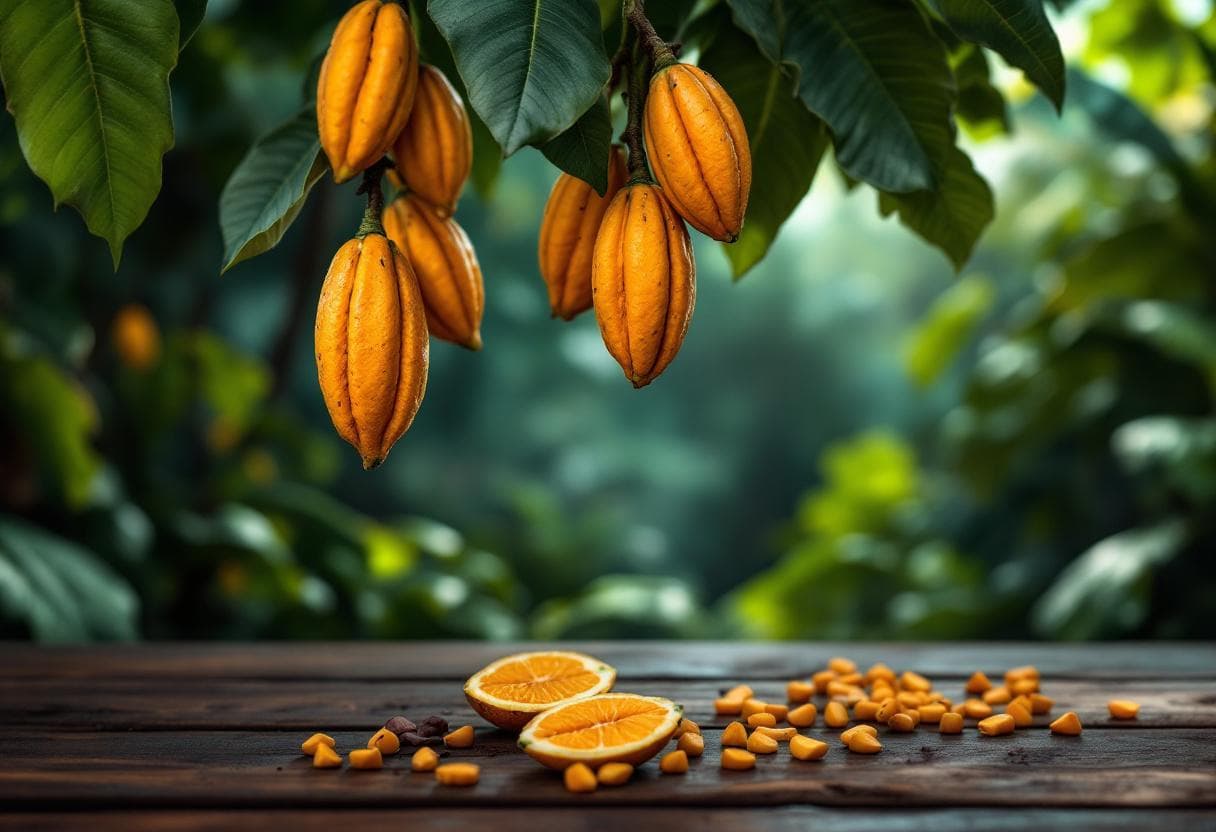 Flor del árbol de cacao