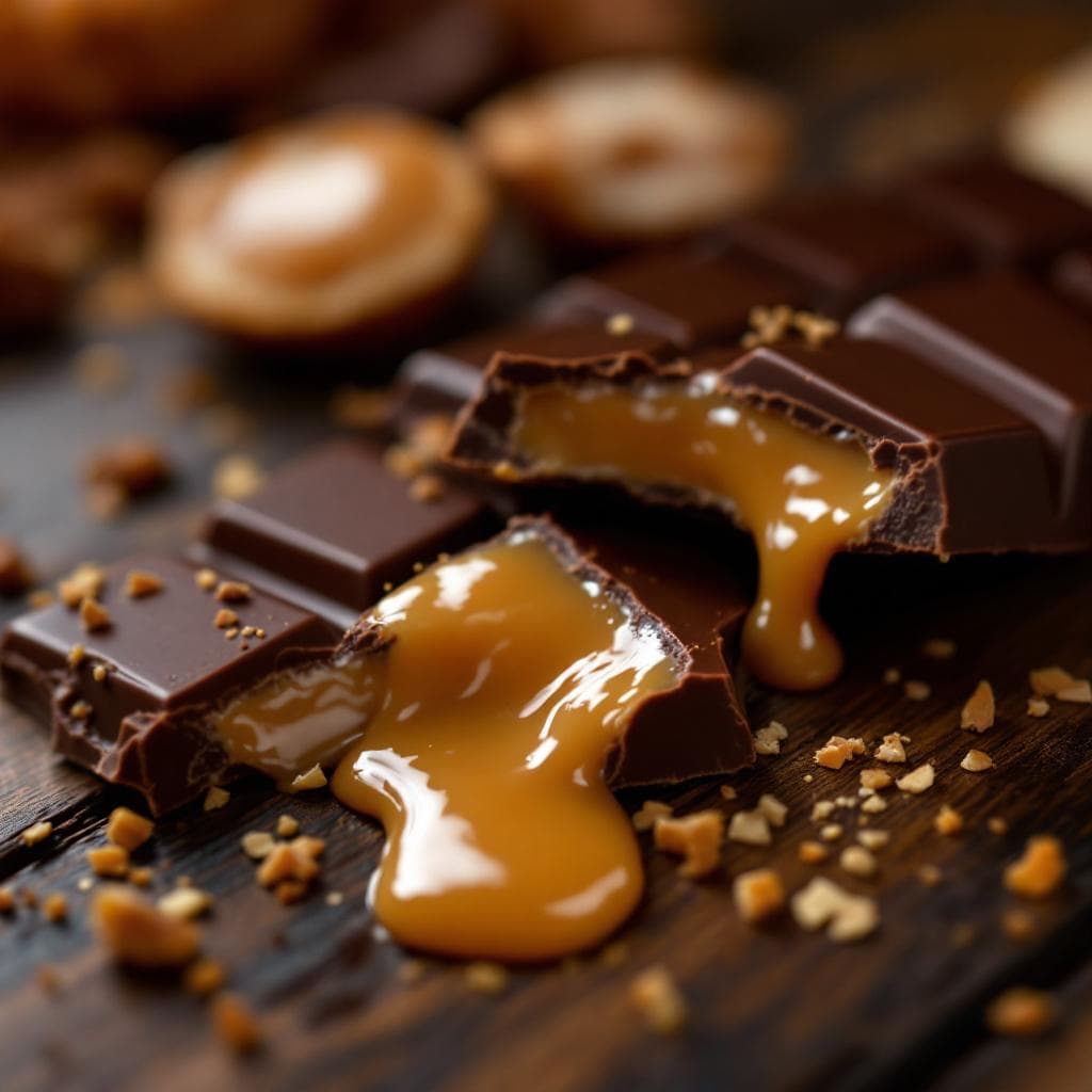 Tableta rellena · Dulce de leche